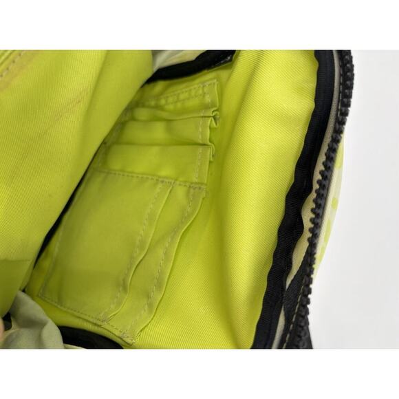 Tous Crossbody Bag Lime Green White Kaos Messenger Nylon Zip Pockets Bear Charm - Picture 8 of 16